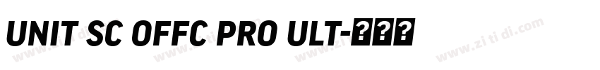 unit sc offc pro ult字体转换